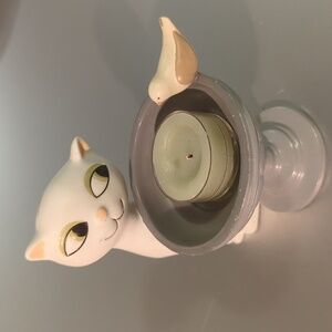 ⭐Partylite Cat at Birdbath